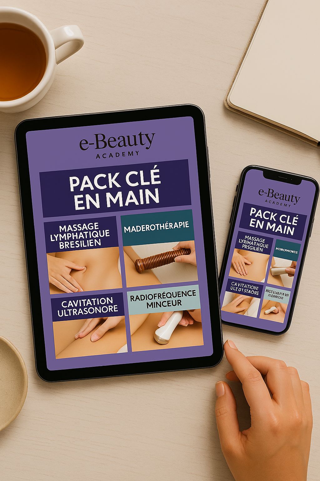 PACK POWER: 4 programmes de formation aux dernières techniques d'esthétique minceur.